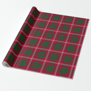 Scottish Clan Crawford Tartan Plaid Wrapping Paper