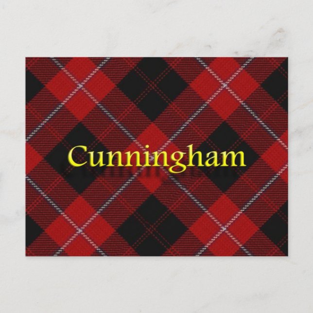 Scottish Clan Cunningham Postcard (Front)
