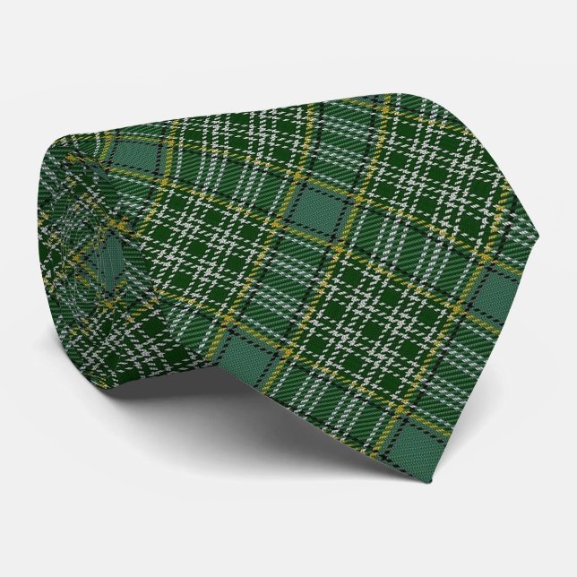 Scottish Clan Currie Curry C Monogram Tartan Tie (Rolled)
