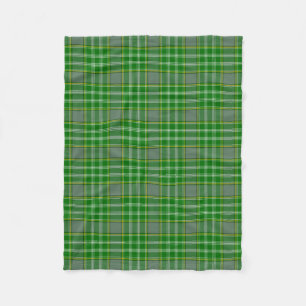 Scottish Clan Currie Tartan Plaid Fleece Blanket