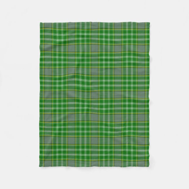 Scottish Clan Currie Tartan Plaid Fleece Blanket (Front)