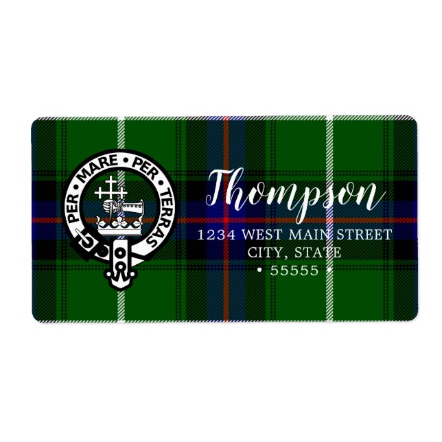 Scottish Clan Donald Tartan and Crest (Front)
