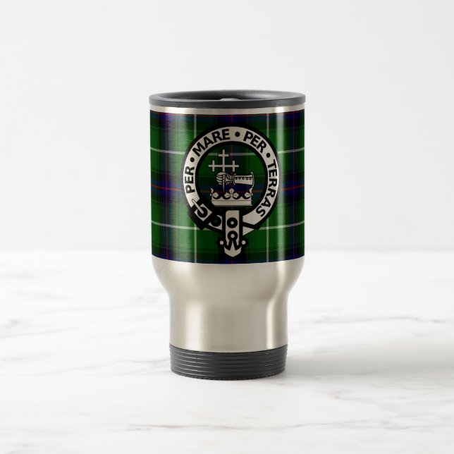 Scottish Clan Donald Tartan and Crest Travel Mug (Center)