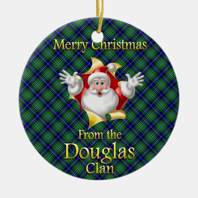 Scottish Clan Douglas Christmas Ornament (Front)