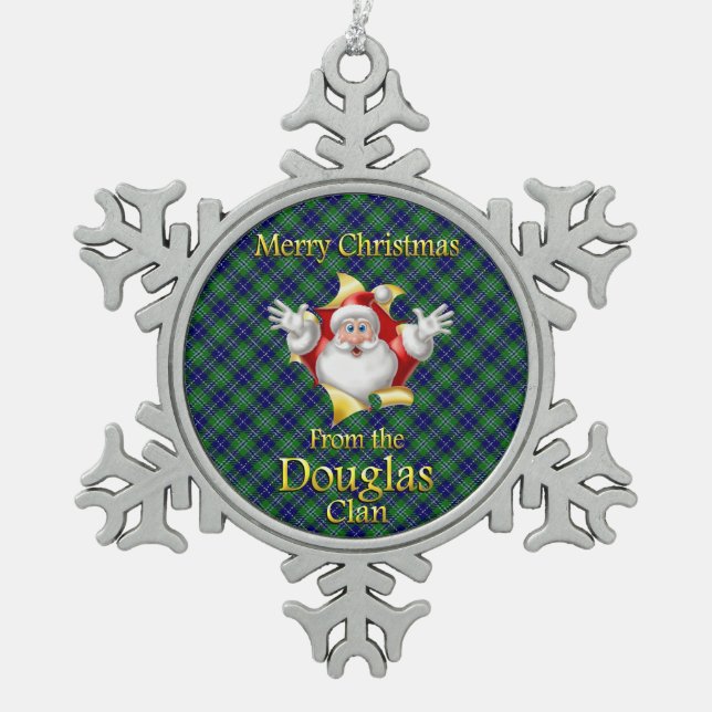 Scottish Clan Douglas Christmas Ornament (Front)