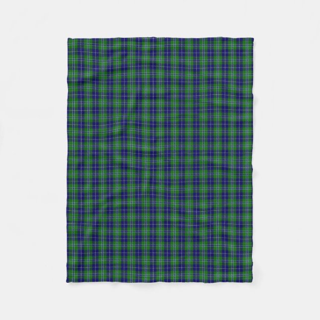 Scottish Clan Douglas Classic Tartan Fleece Blanket (Front)