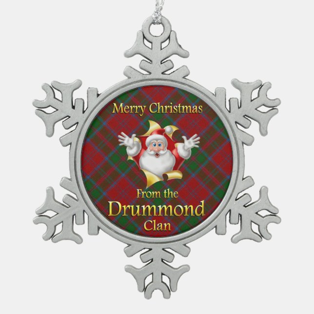Scottish Clan Drummond Christmas Ornament (Front)