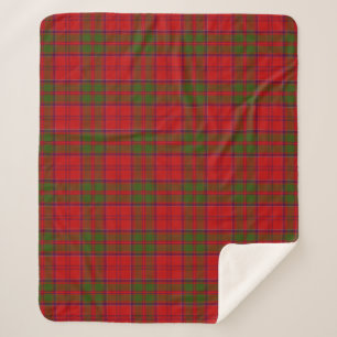 Scottish Clan Drummond Tartan Plaid Sherpa Blanket