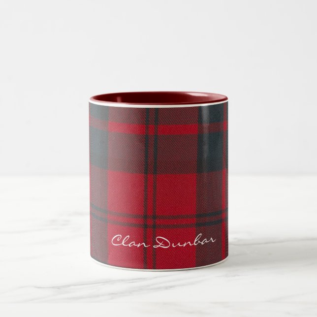 Scottish Clan Dunbar Tartan Designer Mugs (Center)