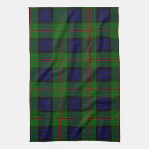 Scottish Clan Dundas Tartan Plaid Tea Towel