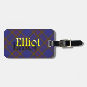 Scottish Clan Elliot Luggage Tag