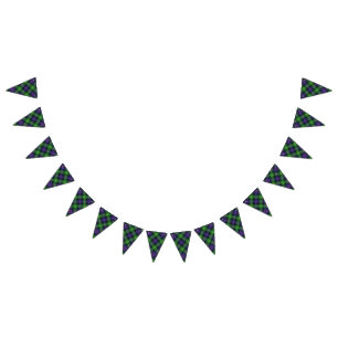 Scottish Clan Farquharson Tartan Bunting