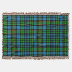 Scottish Clan Fletcher Tartan Plaid Throw Blanket