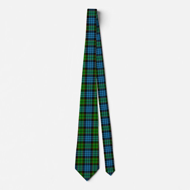 Scottish Clan Fletcher Tartan Plaid Tie (Front)