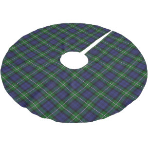 Scottish Clan Forbes Tartan Brushed Polyester Tree Skirt