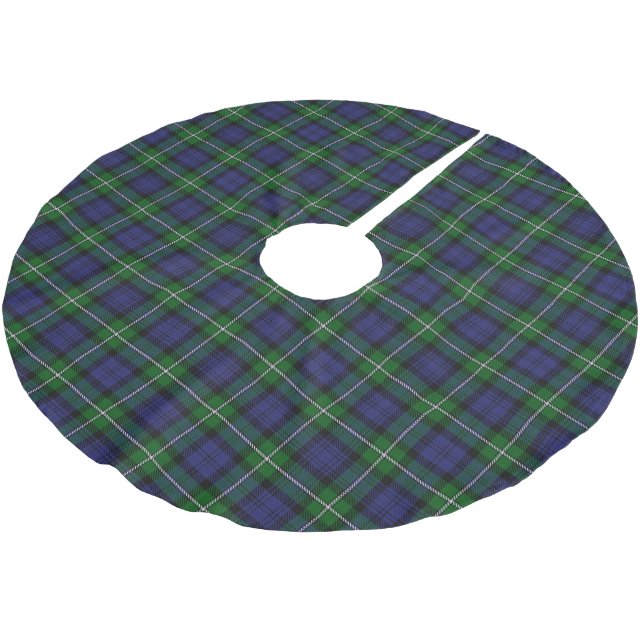 Scottish Clan Forbes Tartan Brushed Polyester Tree Skirt (Angled)