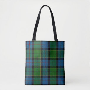 Scottish Clan Forsyth Forsythe Tartan Plaid Tote Bag