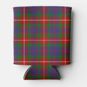 Scottish Clan Fraser of Lovat Tartan Plaid Can Cooler