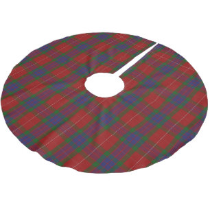 Scottish Clan Fraser Tartan Brushed Polyester Tree Skirt
