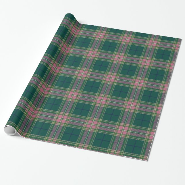Scottish Clan Gallagher Tartan Plaid Wrapping Wrapping Paper (Unrolled)