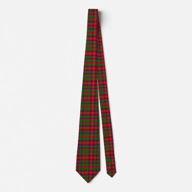 Scottish Clan Geddes Tartan Plaid Tie (Front)