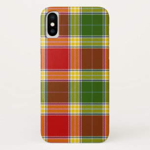 Scottish Clan Gibson Tartan Plaid iPhone X Case