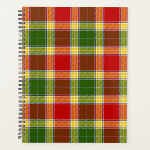 Scottish Clan Gibson Tartan Plaid Planner