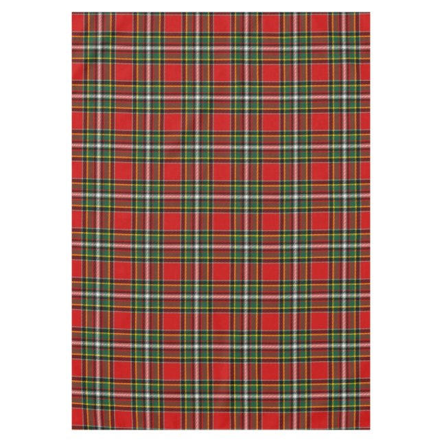 Scottish Clan Gillespie Tartan Plaid Tablecloth (Front)