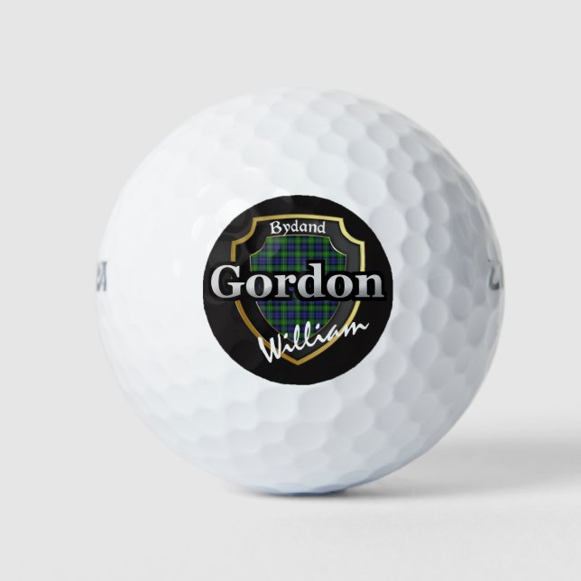 Scottish Clan Gordon Personalise Your Name Golf Balls (Front)