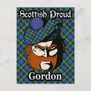 Scottish Clan Gordon Tartan Postcard