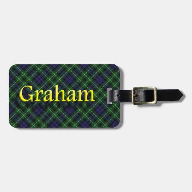 Scottish Clan Graham Luggage Tag (Front Horizontal)
