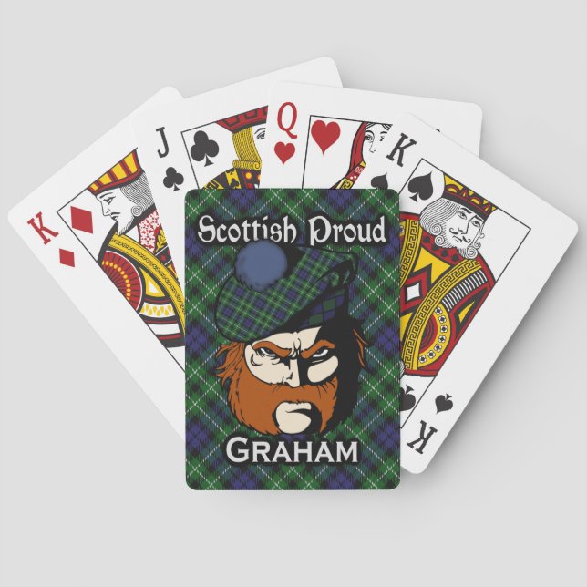 Scottish Clan Graham Tartan Deck Playing Cards (Back)