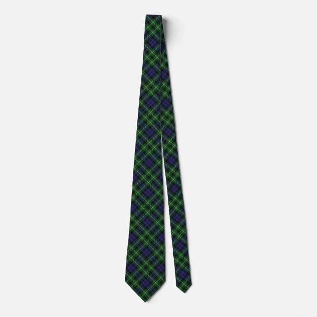 Scottish Clan Graham Tartan Tie (Front)