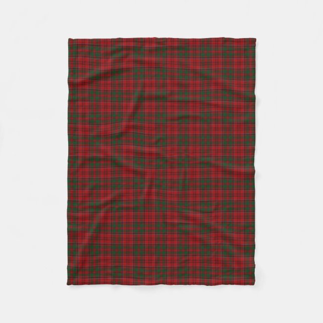 Scottish Clan Grant Classic Tartan Fleece Blanket (Front)