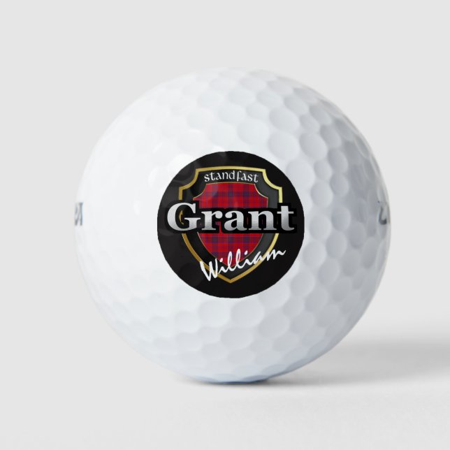 Scottish Clan Grant Personalise Your Name Golf Balls (Front)