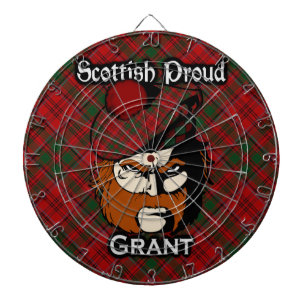 Scottish Clan Grant Tartan Dartboard