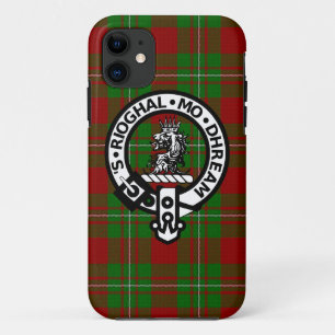 Scottish Clan Gregor Tartan and Crest iPhone 11 Case