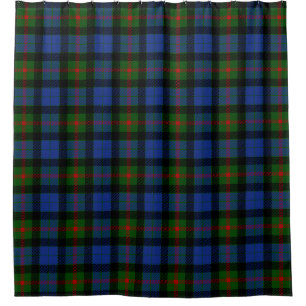 Scottish Clan Gunn Tartan Plaid Shower Curtain