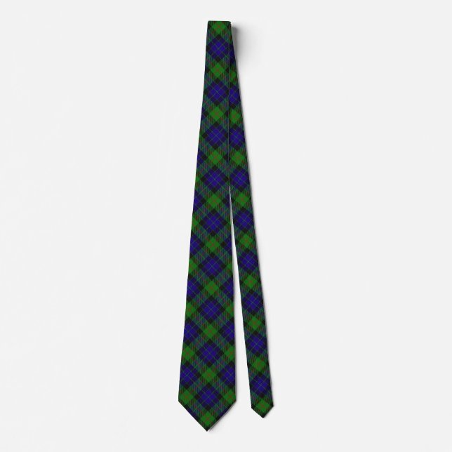 Scottish Clan Gunn Tartan Tie (Front)