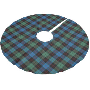 Scottish Clan Guthrie Blue Green Black Tartan Brushed Polyester Tree Skirt