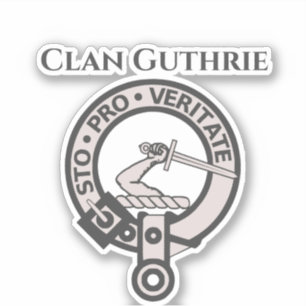 Scottish Clan Guthrie Crest Badge Sticker