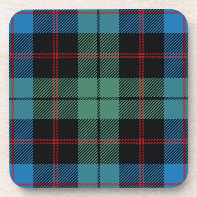 Scottish Clan Guthrie Tartan Plaid Coaster (Front)