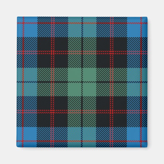 Scottish Clan Guthrie Tartan Plaid Magnet (Front)