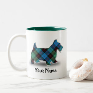 Scottish Clan Guthrie Tartan Scottish Terrier Two-Tone Coffee Mug