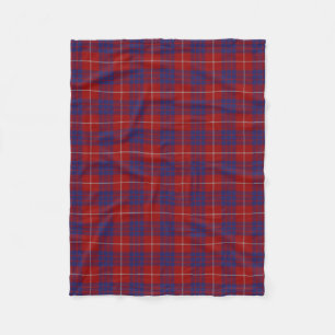 Scottish Clan Hamilton Classic Tartan Fleece Blanket