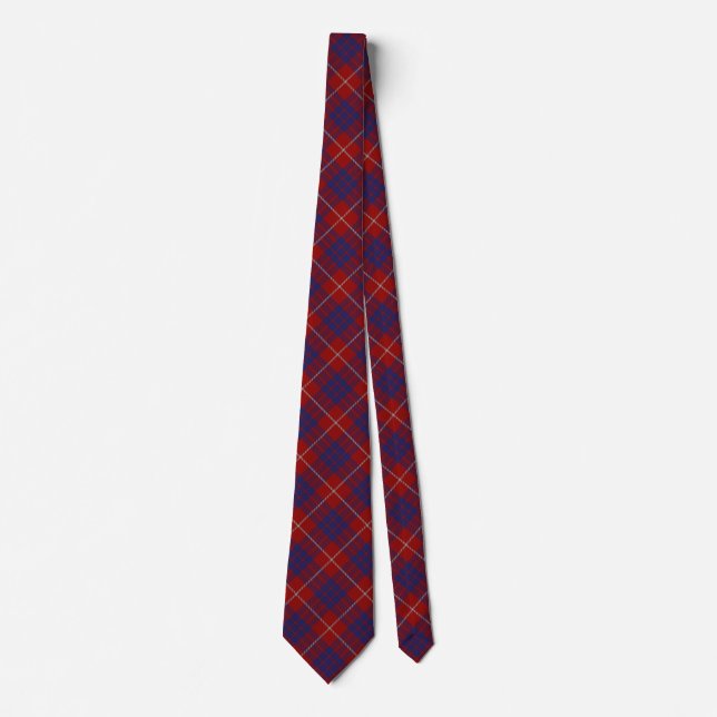 Scottish Clan Hamilton Tartan Tie (Front)