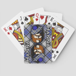 Scottish Clan Hanna Hannay Tartan Plaid Playing Cards