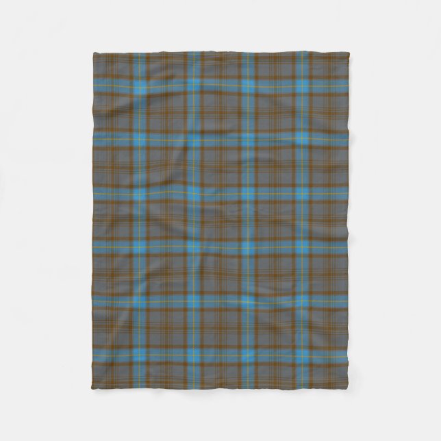 Scottish Clan Hannah Tartan Plaid Fleece Blanket (Front)