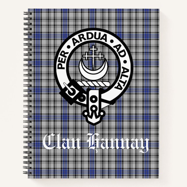 Scottish Clan Hannay Custom Bullet Journal (Front)