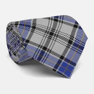 Scottish Clan Hannay H Monogram Tartan Tie